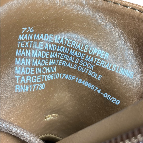 Universal Thread - Brown Lace Up Ankle Combat Boots 7.5 - Picture 3 of 5